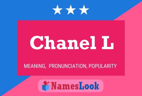 Affiche de nom Chanel L