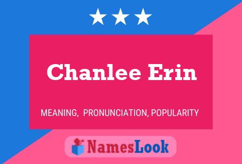 Affiche de nom Chanlee Erin