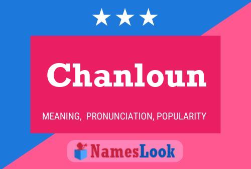 Affiche de nom Chanloun