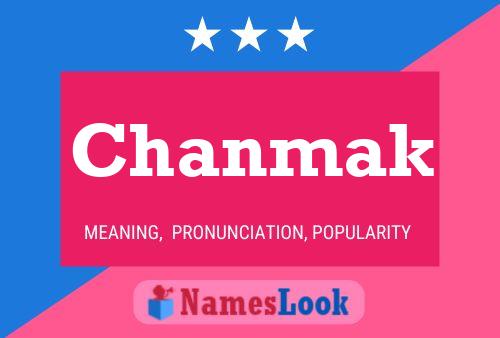 Affiche de nom Chanmak