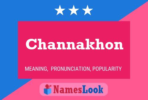 Affiche de nom Channakhon