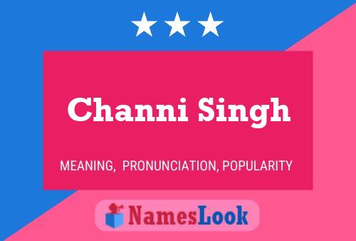 Affiche de nom Channi Singh