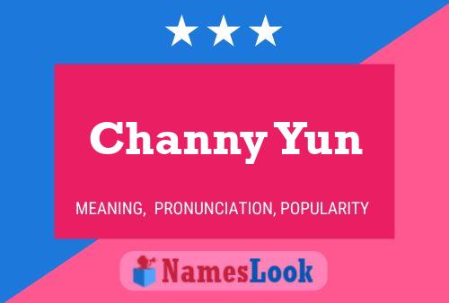 Affiche de nom Channy Yun