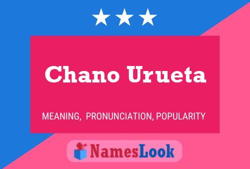 Affiche de nom Chano Urueta