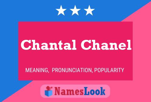 Affiche de nom Chantal Chanel