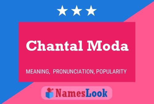 Affiche de nom Chantal Moda