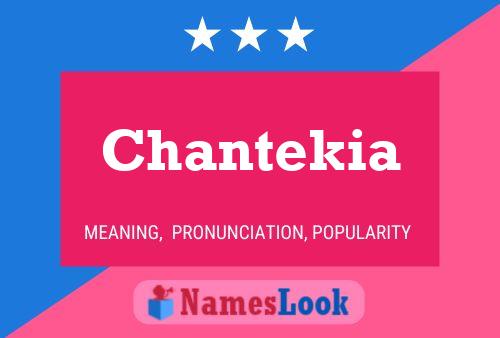 Affiche de nom Chantekia