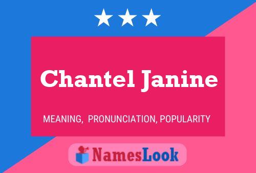 Affiche de nom Chantel Janine