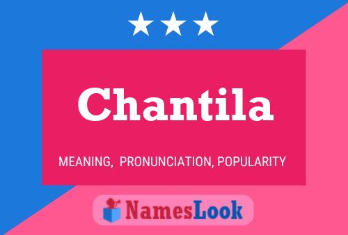 Affiche de nom Chantila