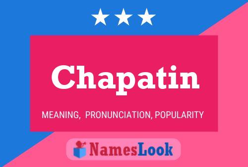 Affiche de nom Chapatin