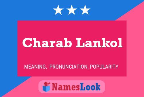 Affiche de nom Charab Lankol