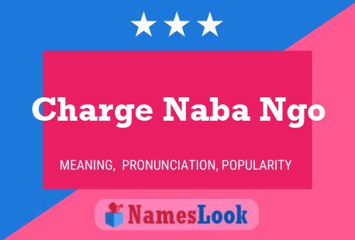 Affiche de nom Charge Naba Ngo