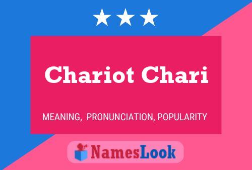 Affiche de nom Chariot Chari