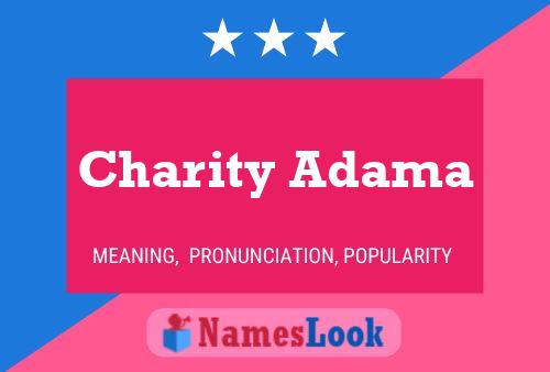 Affiche de nom Charity Adama