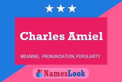 Affiche de nom Charles Amiel