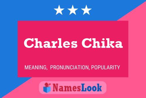 Affiche de nom Charles Chika