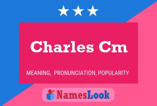 Affiche de nom Charles Cm