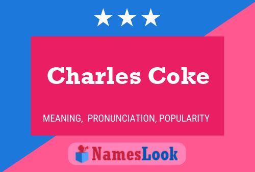 Affiche de nom Charles Coke