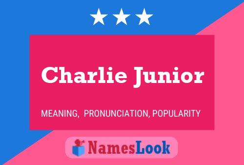 Affiche de nom Charlie Junior