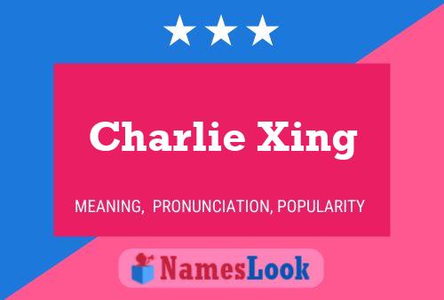 Affiche de nom Charlie Xing