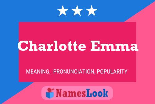 Affiche de nom Charlotte Emma