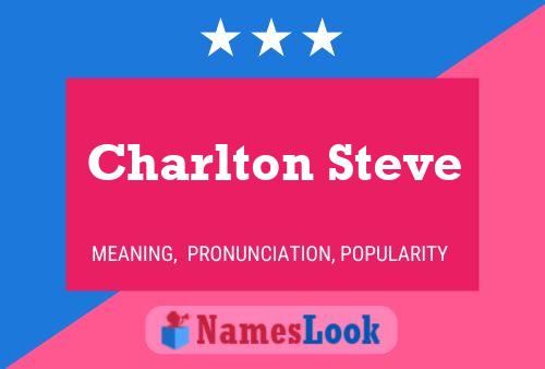 Affiche de nom Charlton Steve