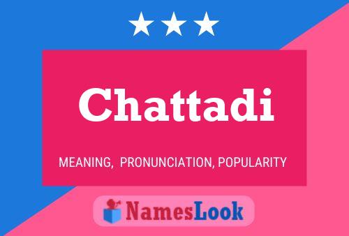 Affiche de nom Chattadi