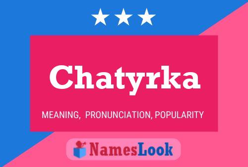 Affiche de nom Chatyrka