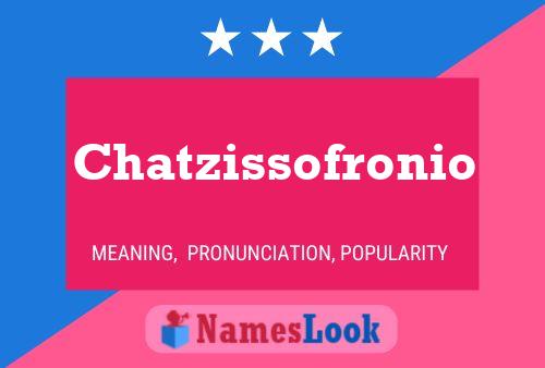 Affiche de nom Chatzissofronio