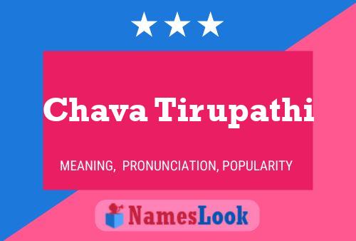 Affiche de nom Chava Tirupathi