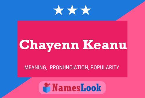 Affiche de nom Chayenn Keanu