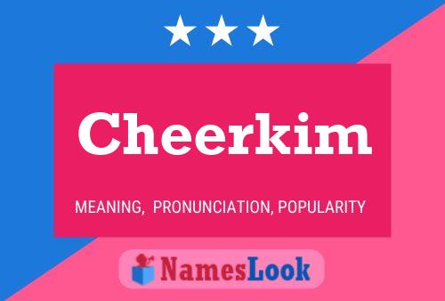 Affiche de nom Cheerkim