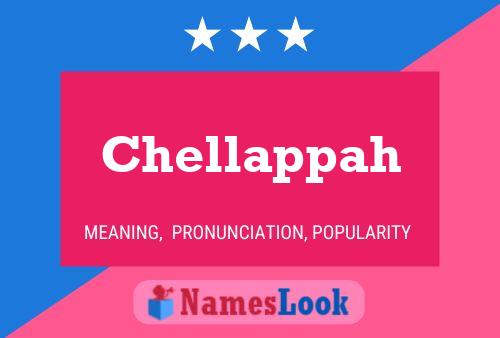 Affiche de nom Chellappah