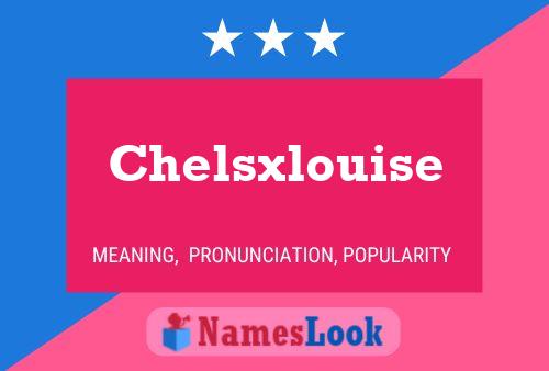 Affiche de nom Chelsxlouise