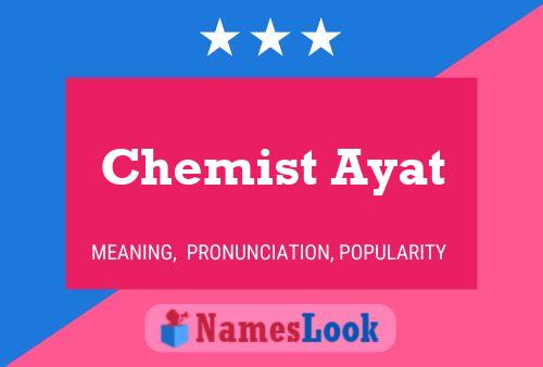 Affiche de nom Chemist Ayat