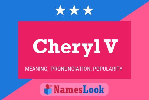 Affiche de nom Cheryl V