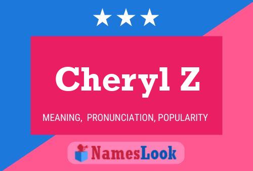 Affiche de nom Cheryl Z