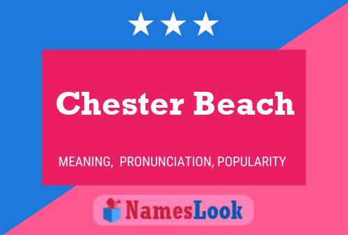 Affiche de nom Chester Beach