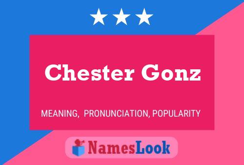 Affiche de nom Chester Gonz