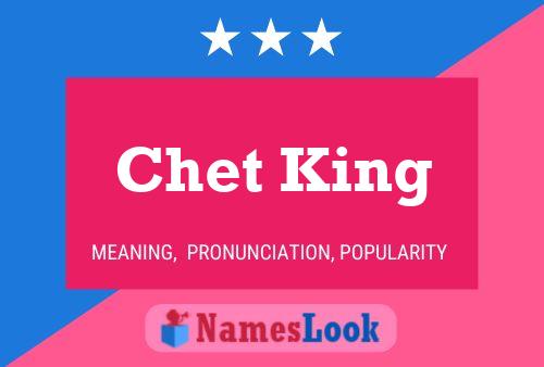 Affiche de nom Chet King