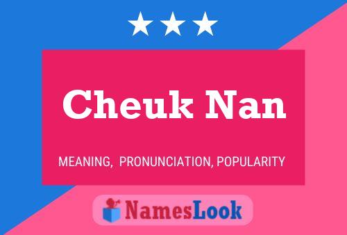 Affiche de nom Cheuk Nan