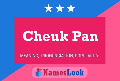 Affiche de nom Cheuk Pan