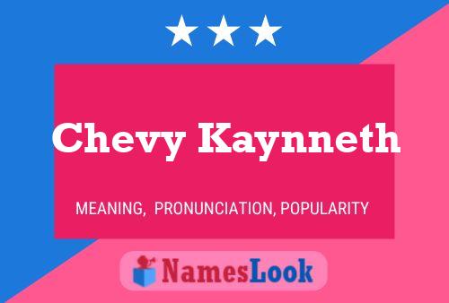 Affiche de nom Chevy Kaynneth