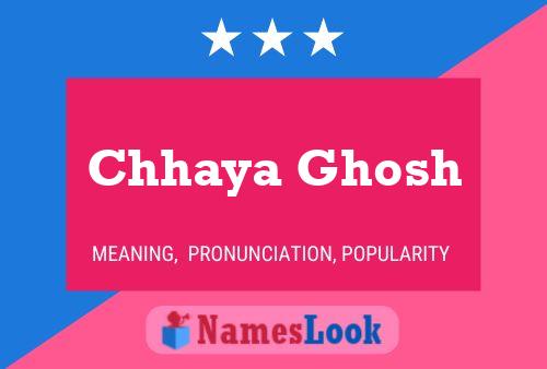 Affiche de nom Chhaya Ghosh