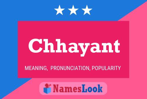 Affiche de nom Chhayant