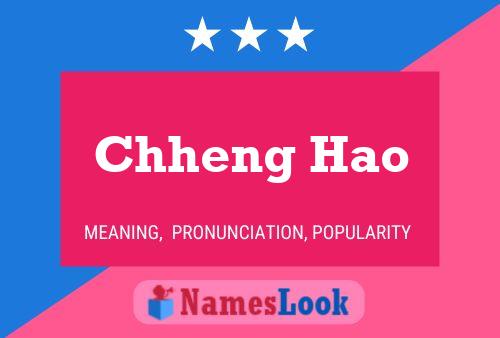 Affiche de nom Chheng Hao