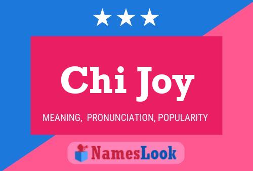 Affiche de nom Chi Joy