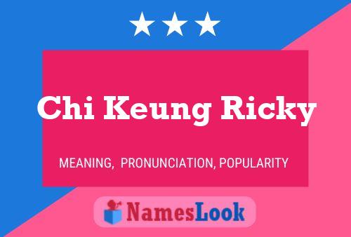 Affiche de nom Chi Keung Ricky