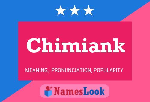 Affiche de nom Chimiank