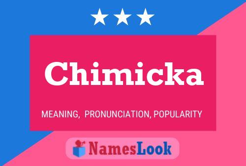 Affiche de nom Chimicka